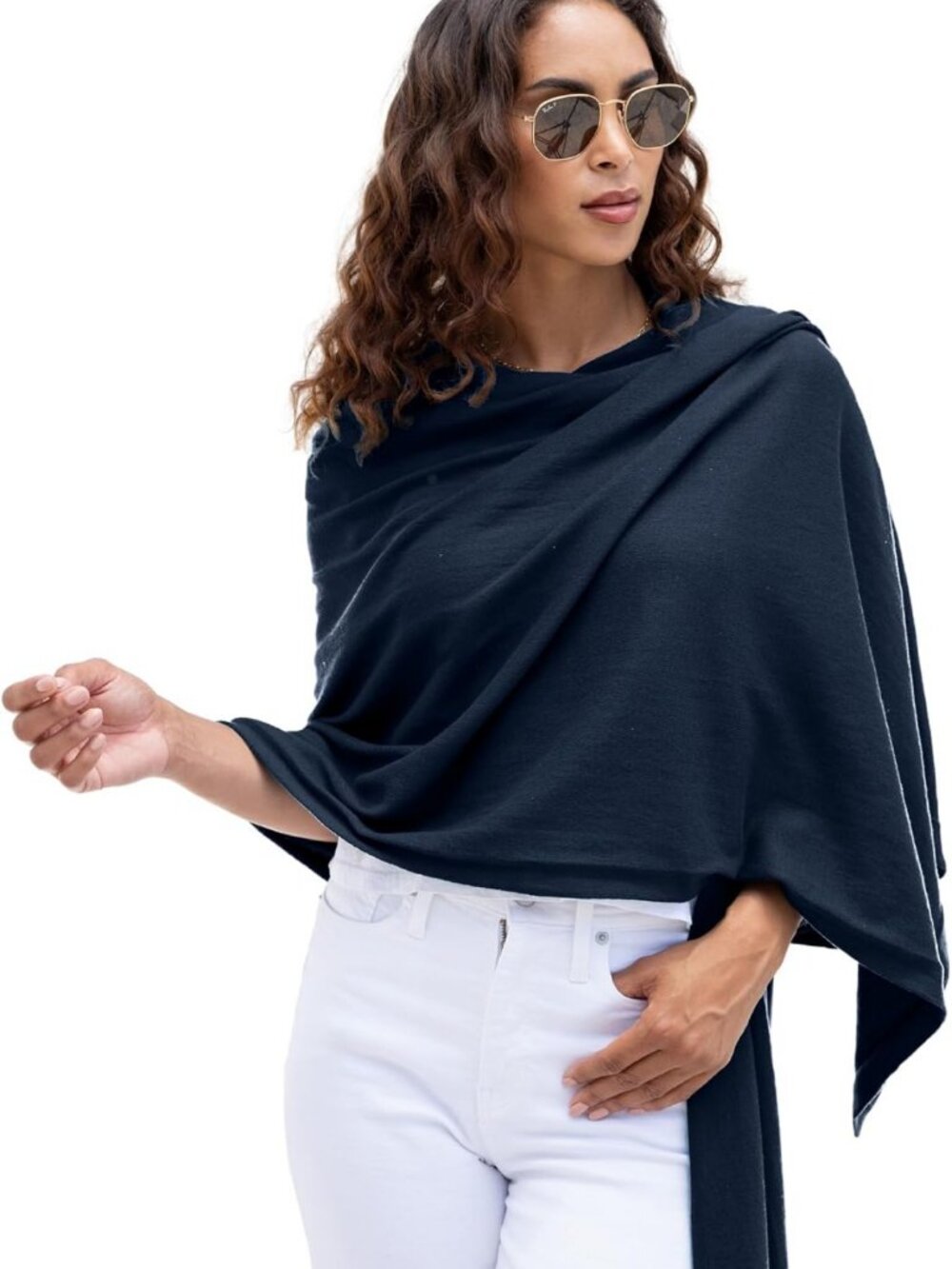 Cozy Organic Cotton Travel Scarf, Versatile Wrap & Shawl for Women